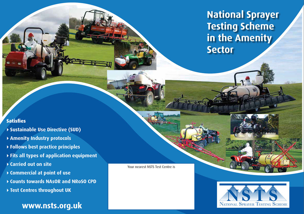 NSTS sprayer testing leaflet image